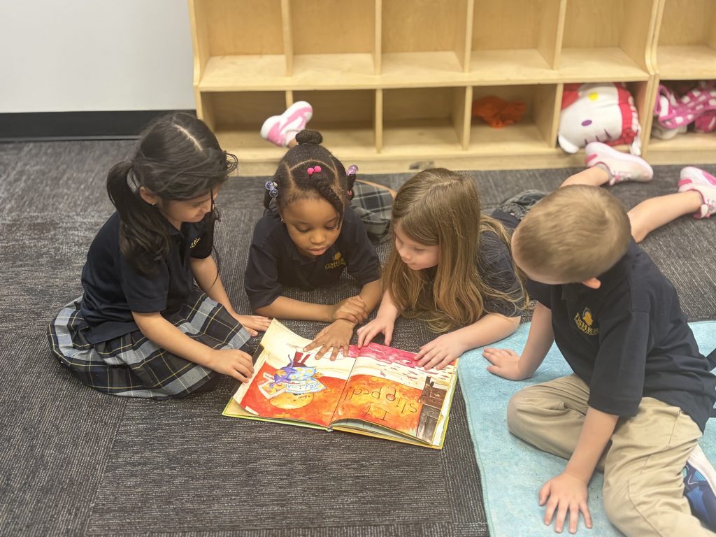 Fishers Christian Academy students reading